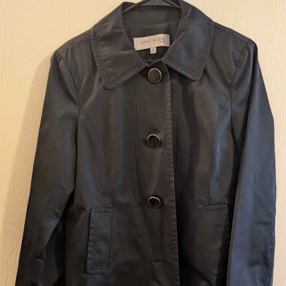 Anne Klein Jacket Black Size Medium Flawed and Altered Missing Many Buttons